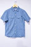 Chemise bleue et blanche à carreaux - Homme seconde main - Columbia- La Penderie du Paradis