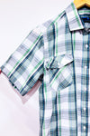 Chemise verte et blanche à carreaux - Homme seconde main - Navy Crew- La Penderie du Paradis