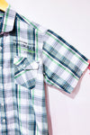 Chemise verte et blanche à carreaux - Homme seconde main - Navy Crew- La Penderie du Paradis