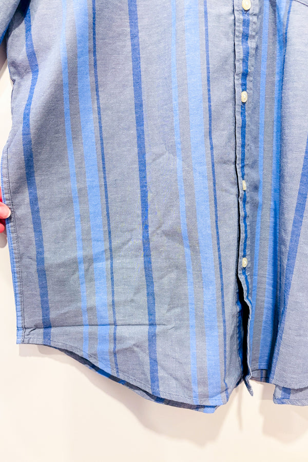 Chemise bleue rayée - Homme seconde main - Dockers- La Penderie du Paradis