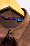 Chemise brune effet suède - Homme seconde main - Nygård- La Penderie du Paradis
