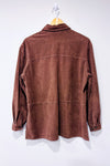 Chemise brune effet suède - Homme seconde main - Nygård- La Penderie du Paradis