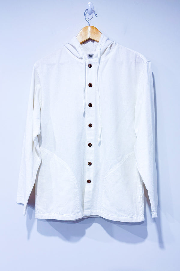 Chemise crème avec capuchon - Homme seconde main - Equinoxe- La Penderie du Paradis