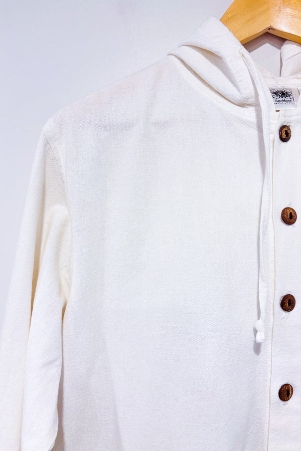 Chemise crème avec capuchon - Homme seconde main - Equinoxe- La Penderie du Paradis