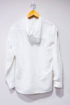 Chemise en lin blanche à capuchon - Homme seconde main - Zara- La Penderie du Paradis