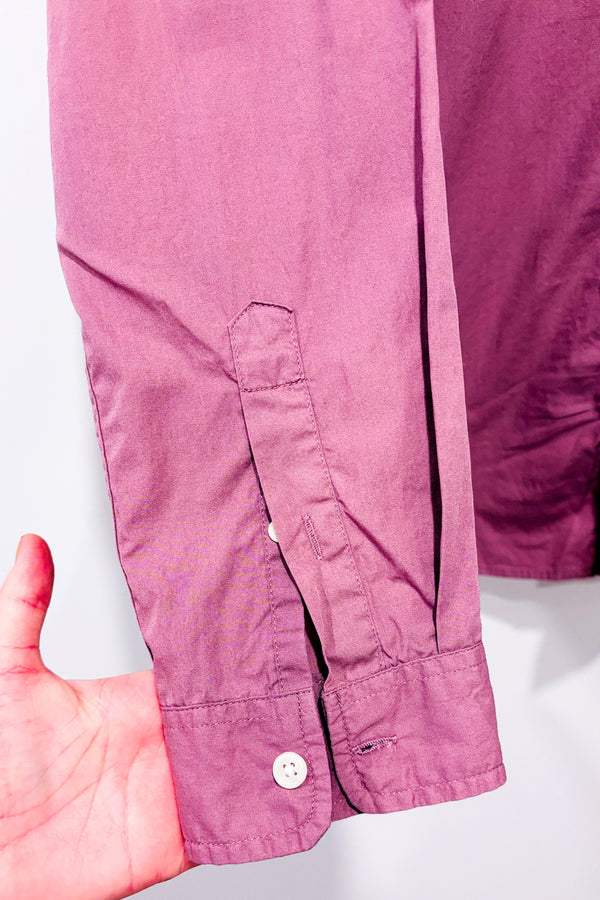 Chemise rose-mauve en coton - Homme seconde main - Frank & Oak- La Penderie du Paradis