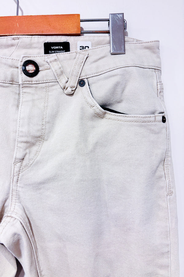 Jeans Vorta beige slim straight (s) - Homme-Volcom-La Penderie du Paradis 🕊