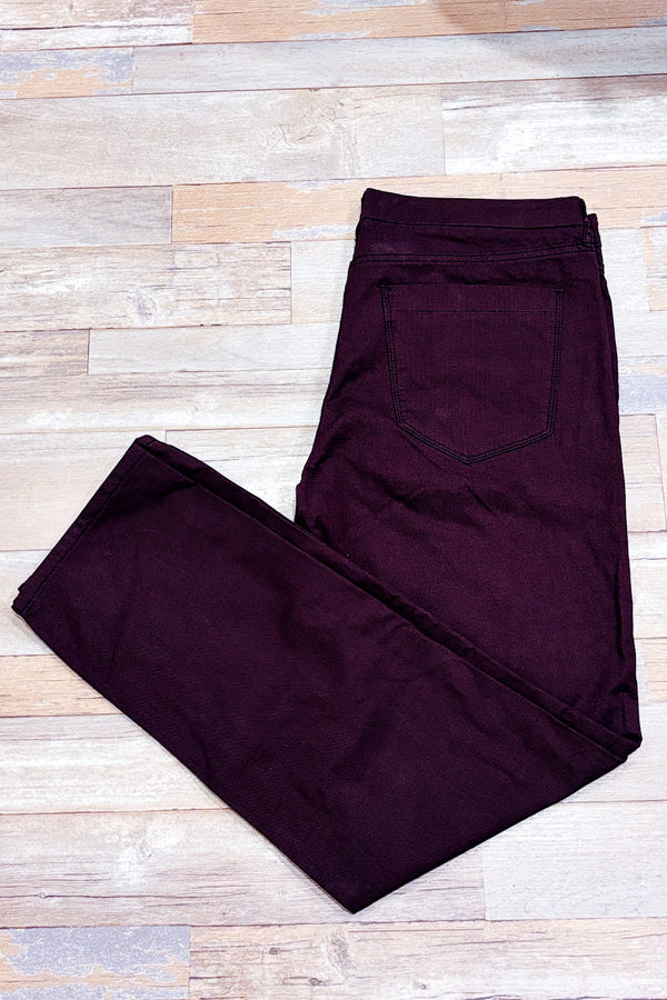 Pantalon bourgogne jambe droite (xl) - Homme-Simons-La Penderie du Paradis 🕊