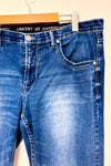 Jeans bleu délavé jambe droite - Homme seconde main - Vincent D'Amérique- La Penderie du Paradis