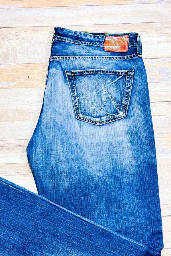 Jeans bleu délavé - Homme* seconde main - Adriano Goldshmied- La Penderie du Paradis