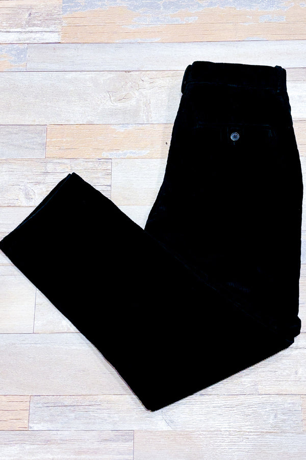 Pantalon noir en corduroy coupe standard - Homme seconde main - H&M- La Penderie du Paradis