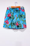 Maillot de bain bleu motif hawaïen - Homme seconde main - Cove- La Penderie du Paradis