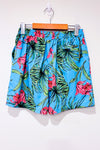Maillot de bain bleu motif hawaïen - Homme seconde main - Cove- La Penderie du Paradis