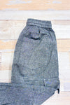 Bermuda cargo fluide gris taille élastique - Homme seconde main - Ark Imports- La Penderie du Paradis