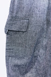 Bermuda cargo fluide gris taille élastique - Homme seconde main - Ark Imports- La Penderie du Paradis