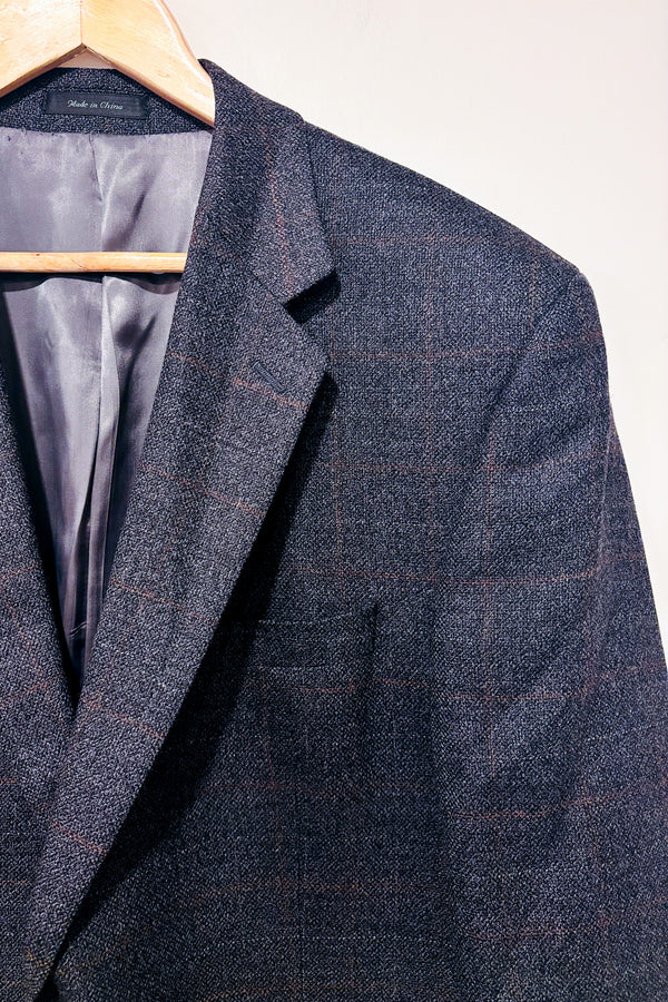 Veston gris et brun à carreaux en laine (l) - Homme-Ralph Lauren-La Penderie du Paradis 🕊