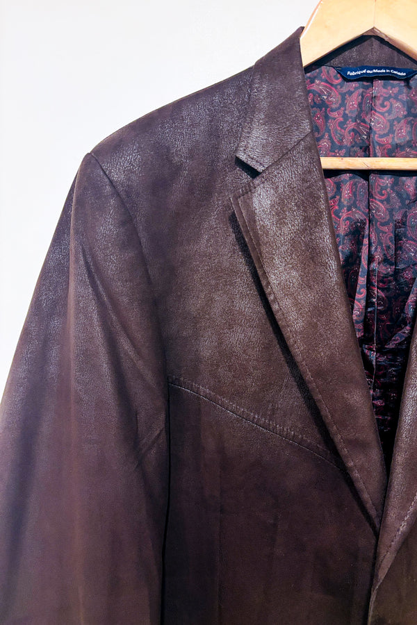 Veston brun faux suède Clapton (l) - Homme-Coppley-La Penderie du Paradis 🕊
