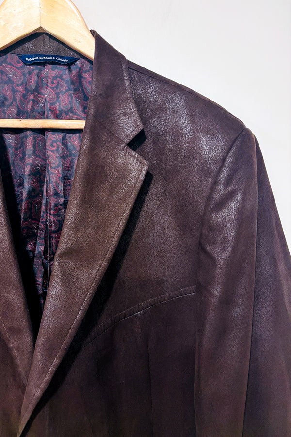 Veston brun faux suède Clapton (l) - Homme-Coppley-La Penderie du Paradis 🕊