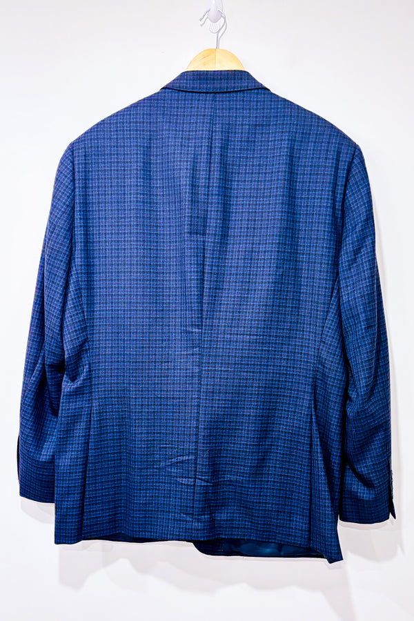 Veston marine à carreaux (xl) - Homme *-Alfred Sung-La Penderie du Paradis 🕊