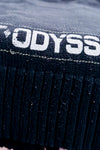 Veste noire zippée en tricot à col montant seconde main - TXT- La Penderie du Paradis