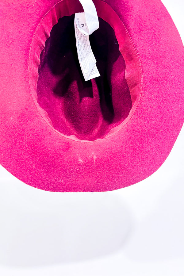 Chapeau bourgogne en laine (m)-Zara-La Penderie du Paradis 🕊
