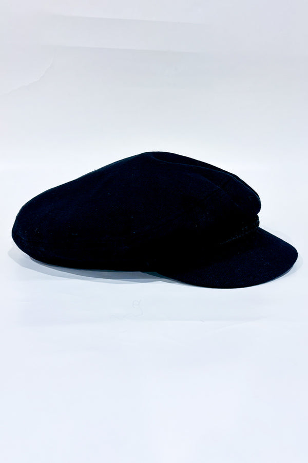Casquette gavroche noire en coton* seconde main - Brixton- La Penderie du Paradis
