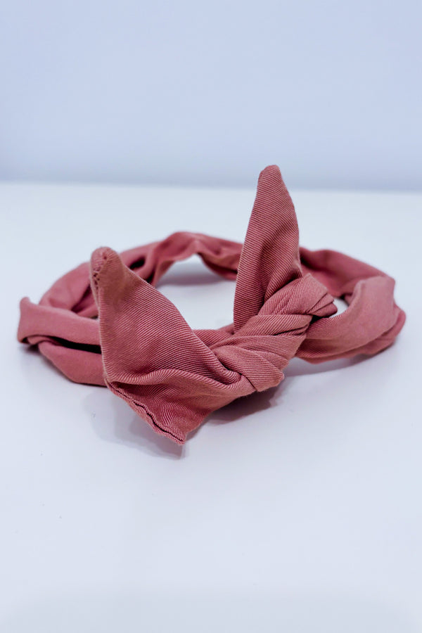 Bandeau à cheveux rose à torsader seconde main - Gibou- La Penderie du Paradis