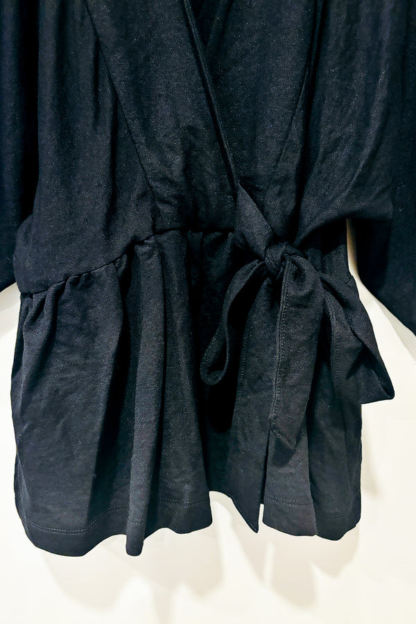 Haut ample cache-coeur noir (m) seconde main Club Monaco