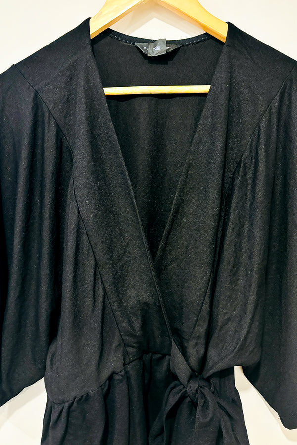 Haut ample cache-coeur noir (m) seconde main Club Monaco