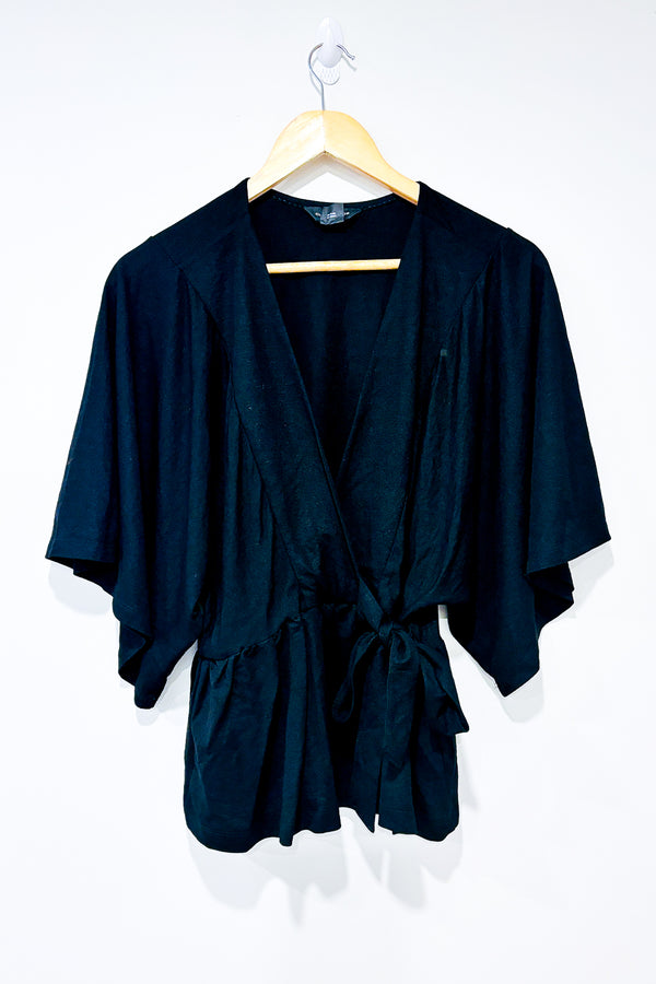 Haut ample cache-coeur noir (m) seconde main Club Monaco