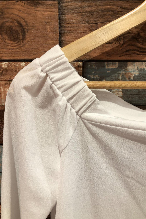 Haut blanc épaules dénudées (xs) seconde main Dynamite