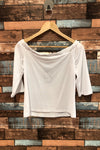 Haut blanc épaules dénudées (xs) seconde main Dynamite