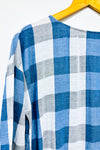 Haut bleu et blanc à carreaux (s) seconde main RW&CO