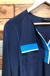Haut bleu fluide (m/l) seconde main Style&Co
