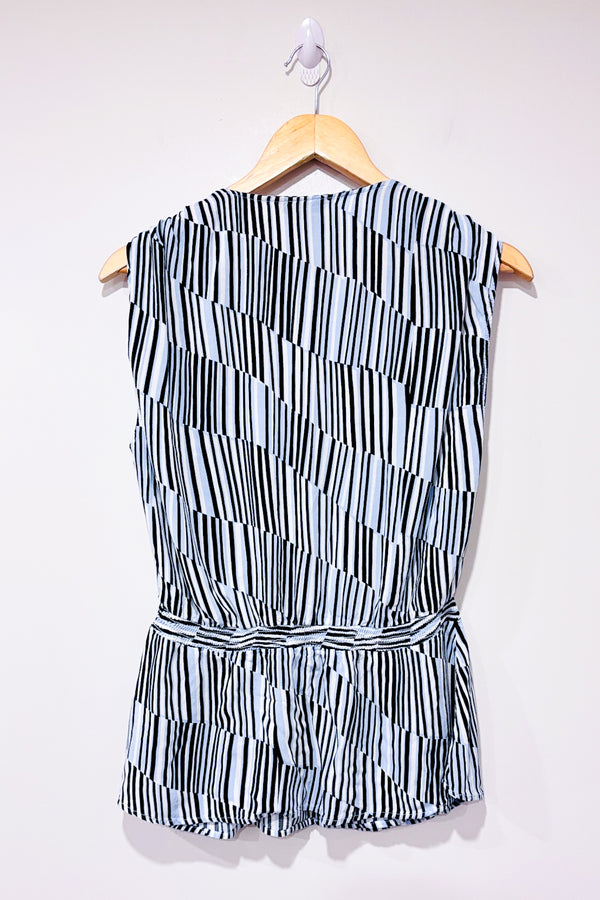 Haut cache-coeur bleu rayé (s)-Banana Republic-La Penderie du Paradis 🕊