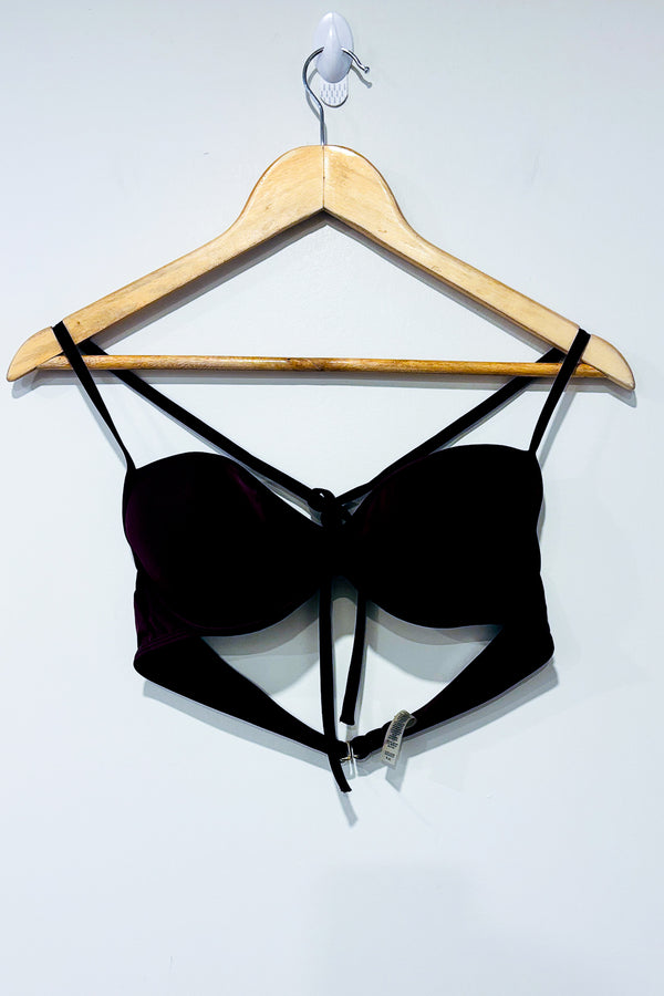 Haut de maillot de bain balconnet pigeonnant prune (36B) -- La Penderie du Paradis ?