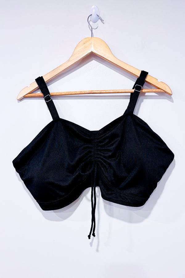 Haut de maillot de bain noir côtelé (2X)-Autres-La Penderie du Paradis 🕊