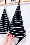 Haut de maillot de bain noir et blanc rayé (l)-La Vie en Rose-La Penderie du Paradis 🕊