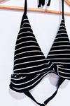 Haut de maillot de bain noir et blanc rayé (l)-La Vie en Rose-La Penderie du Paradis 🕊