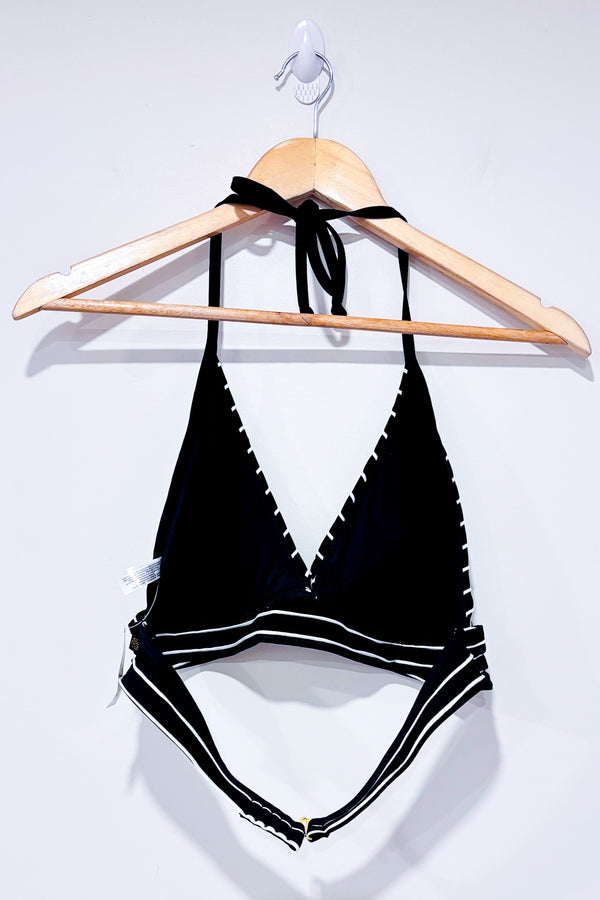 Haut de maillot de bain noir et blanc rayé (l)-La Vie en Rose-La Penderie du Paradis 🕊