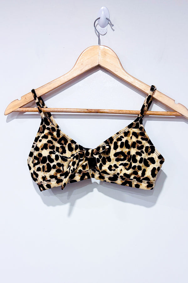 Haut de maillot de bain noir motif cheetah (s)-Revamped-La Penderie du Paradis 🕊