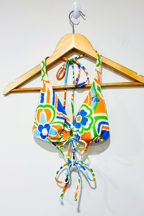 Haut de maillot de bain orange et bleu (m) -- La Penderie du Paradis ?
