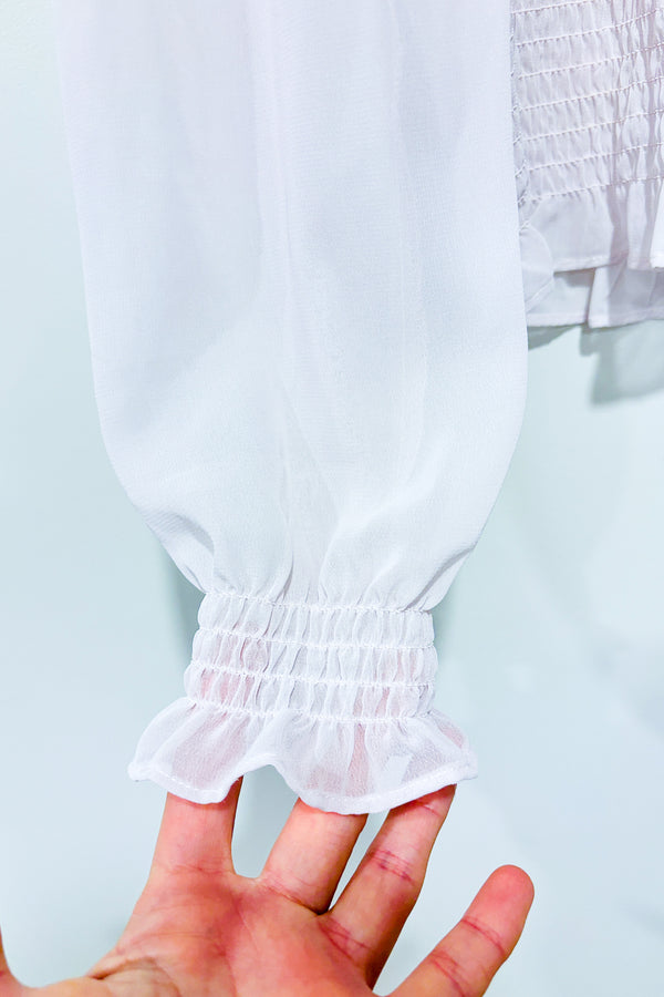 Haut extensible lilas avec manches transparentes (s) - Q + A Los Angeles - La Penderie du Paradis ?