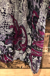 Haut fluide mauve transparent fleuri (l) seconde main Reitmans