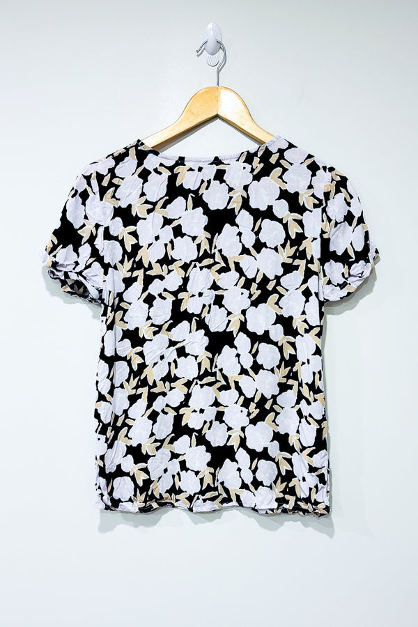 Haut Ihvera noir et rose fleuri (s) - ICHI - La Penderie du Paradis ?