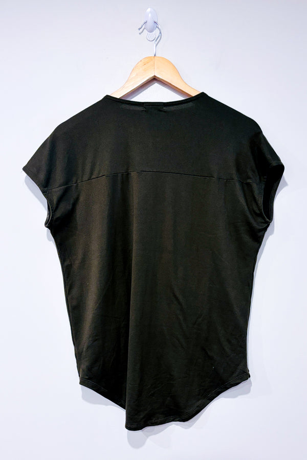 Haut kaki avec zip or (l)-Ardene-La Penderie du Paradis 🕊