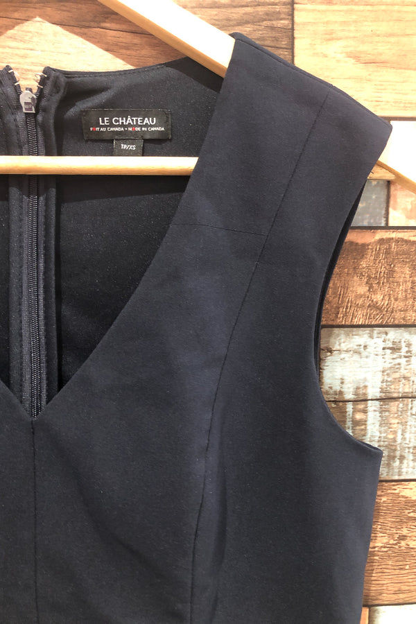 Haut marine sans manche (xs) seconde main Le Château