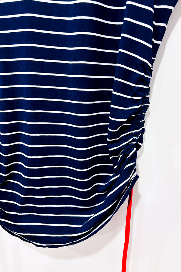Haut rayé marine et blanc avec côtés ajustables (l) - Maternité-Envie de Fraise-La Penderie du Paradis 🕊