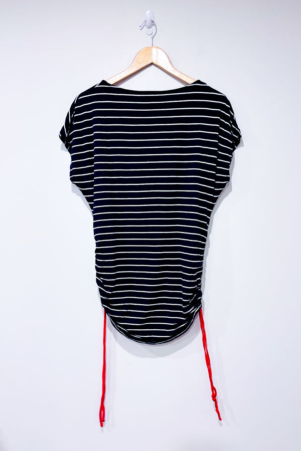 Haut rayé marine et blanc avec côtés ajustables (l) - Maternité-Envie de Fraise-La Penderie du Paradis 🕊