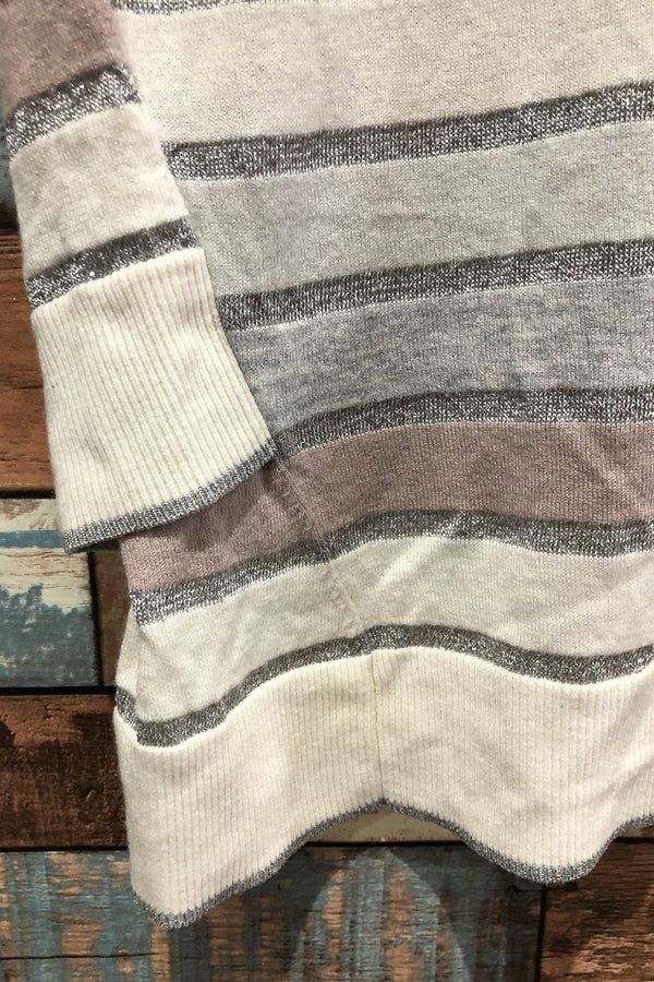 Haut sans manche rayé gris blanc et rose (xs) seconde main Ted Baker London